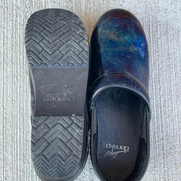 Dansko Metallic Multicolor Artsy Womens Comfort Clogs Size 38 Nursing Healthcare - Picture 5 of 6